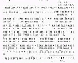 爱你却要说分手简谱(歌词)-冷漠演唱-桃李醉春风 记谱上传