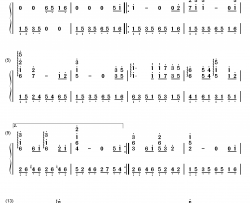 Ashitaka and San钢琴简谱-数字双手-久石让 宫崎骏