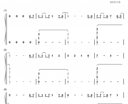 前を向いて钢琴简谱-数字双手-若草恵