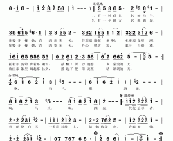 大漠深处简谱-宋祖英演唱