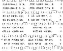 江河恋简谱-孙楠演唱-《远方的家》 江河万里行主题曲