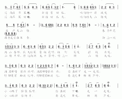 好不过叶赫大山楂简谱-王永兴词/陈日新曲