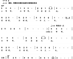 我的家园选自音乐舞蹈史诗《复兴之路》简谱