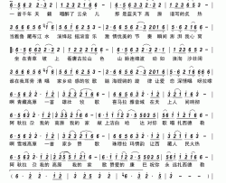 我的高原我的家简谱-秦奋演唱-古弓制作曲谱