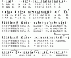 阳光大道简谱(歌词)-方瑶演唱-秋叶起舞记谱上传