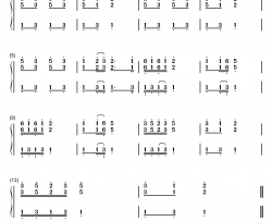 数蛤蟆钢琴简谱-数字双手-小蓓蕾组合