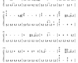 心如刀割钢琴简谱-数字双手-张学友