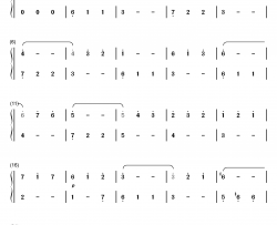 圆舞曲钢琴简谱-数字双手-肖斯塔科维奇