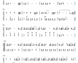 年少有为钢琴简谱-数字双手-李荣浩