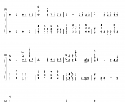 支柱钢琴简谱-数字双手-SNH48