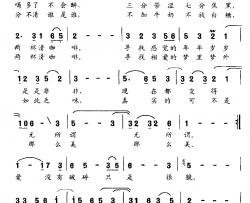 两杯清咖啡简谱-杨都海词/姜延辉曲