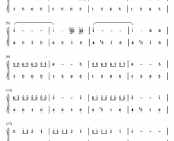 有一个姑娘钢琴简谱-数字双手-赵薇