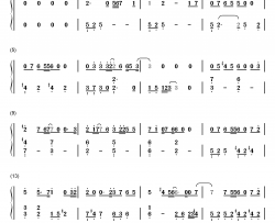 陪你左右钢琴简谱-数字双手-祖峰