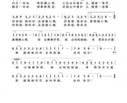 走向快乐简谱-唱想人生演唱-田杰/邱义成词曲