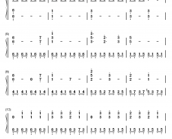 怪诞小镇主题曲钢琴简谱-数字双手-Brad Breeck