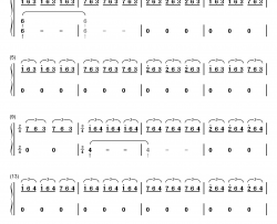 千年の孤独钢琴简谱-数字双手-东方Project