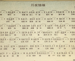 月夜情缘简谱