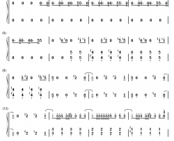 威風堂々钢琴简谱-数字双手-梅とら