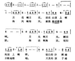 海南之夜简谱-任卫新词/徐东蔚曲