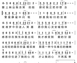 这一颗心只为你守候简谱-雨中百合演唱-雨中百合/雨中百合词曲