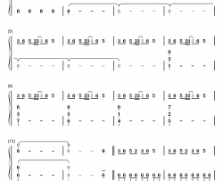 The Man With The Machine Gun钢琴简谱-数字双手-植松伸夫