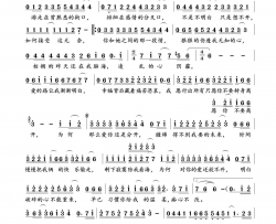 痴心不改简谱-小倩演唱-李俊颐/李俊颐词曲