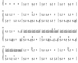 山海不可平钢琴简谱-数字双手-CMJ