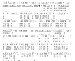 美丽的月河简谱-金韵演唱-心悦/许杰词曲