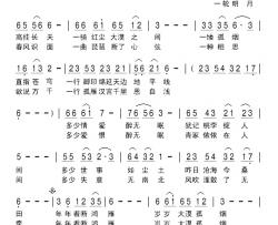 共同记住这个名字简谱-为纪念周恩来总理而作