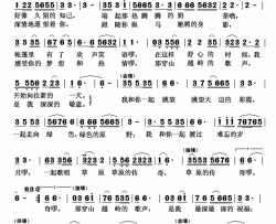高原上的我和你简谱-根呷演唱-柳耀辉/美朗多吉词曲