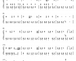 忘尘如羡钢琴简谱-数字双手-Assen捷 老虎欧巴