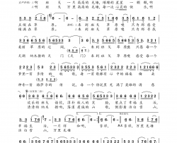 羌塘班戈简谱-次仁桑珠演唱-熬超/美朗多吉词曲