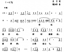 古城歌声飘简谱-电视纪录片《黄河第一桥》插曲