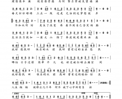 找回快乐的从前简谱-望海高歌演唱-轻云望月曲谱