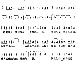 邓丽君演唱金曲：雪地上的回忆简谱-林煌坤词/[日]彬村俊博曲