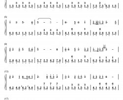 绿岛小夜曲钢琴简谱-数字双手-周蓝萍