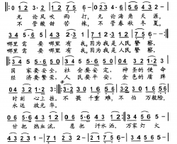 因为我是警察简谱