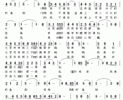 母亲，我是钓鱼岛简谱-