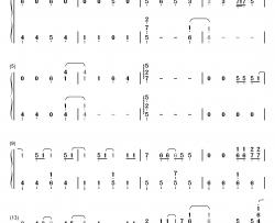 きみの名前钢琴简谱-数字双手-藤川千爱