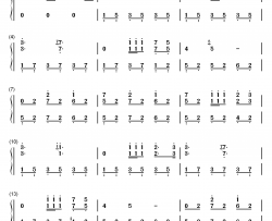 德朗的微笑钢琴简谱-数字双手-理查德•克莱德曼