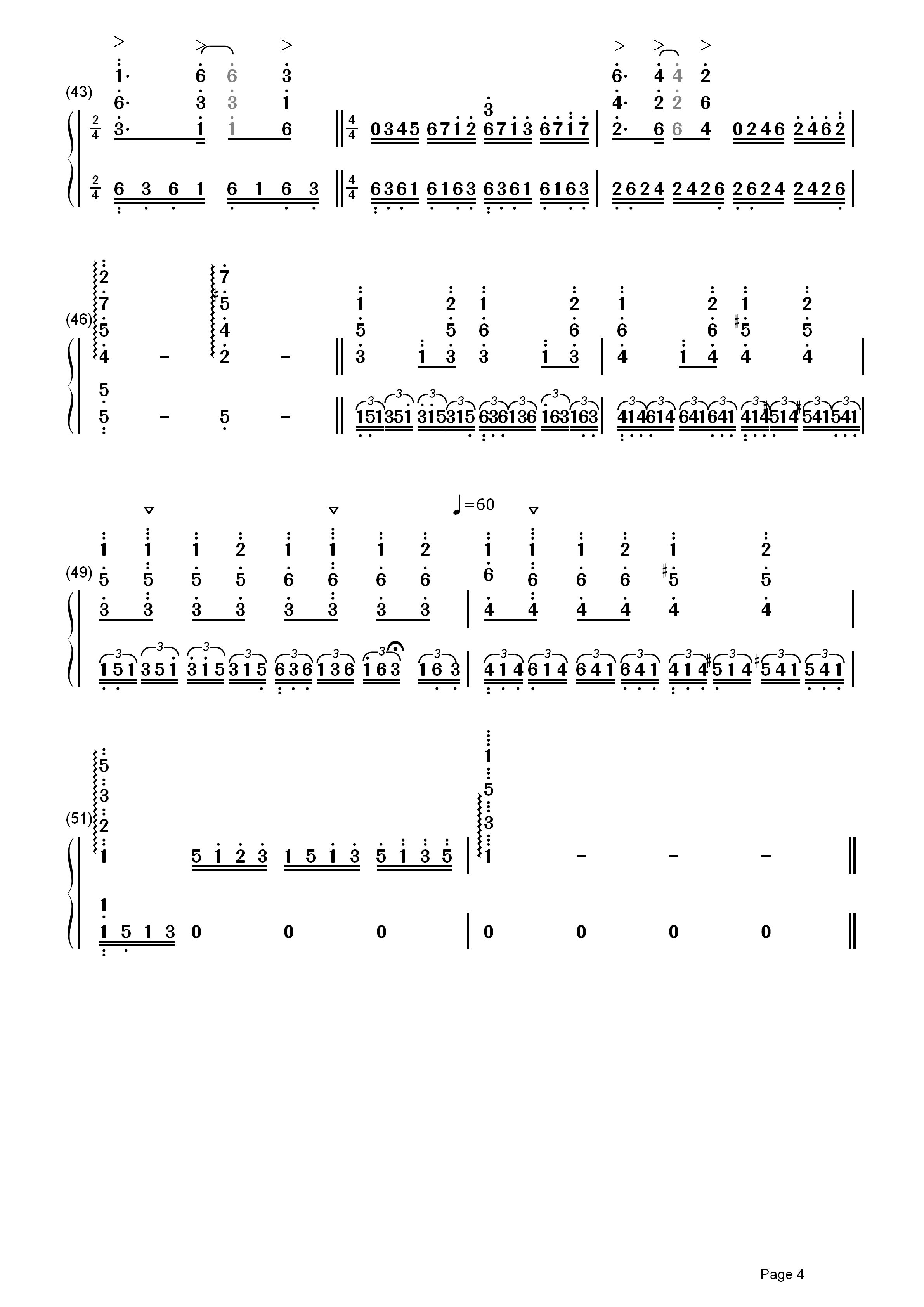 unchained melody简谱  The Righteous Brothers  人鬼情未了主题曲，锁不住的爱，忘不了的青春记忆4