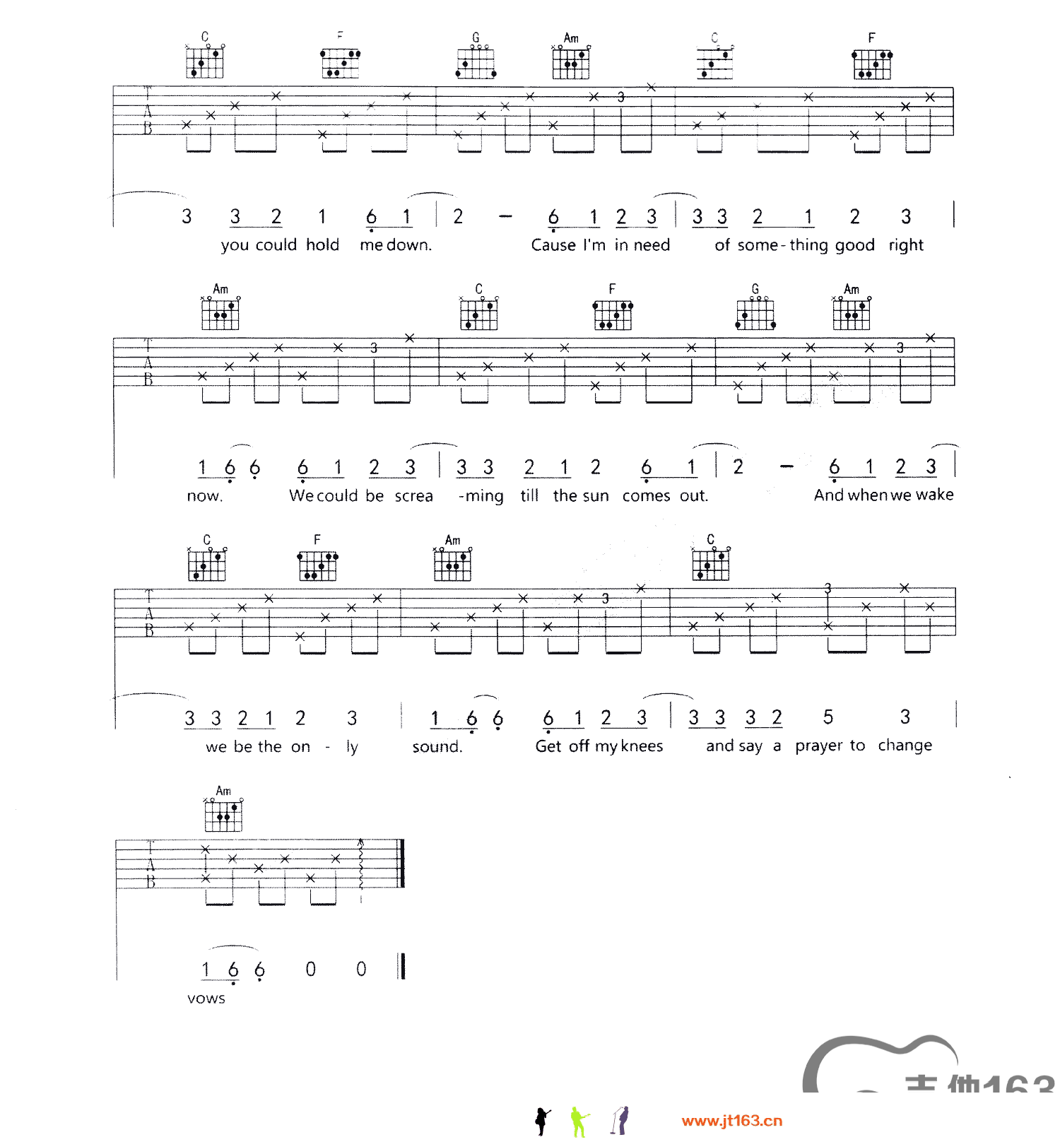 hand clap吉他谱 E调六线谱_吉他163编配_Vertical Vibe4
