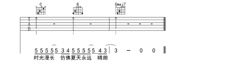 汪苏泷《那个男孩》吉他谱1