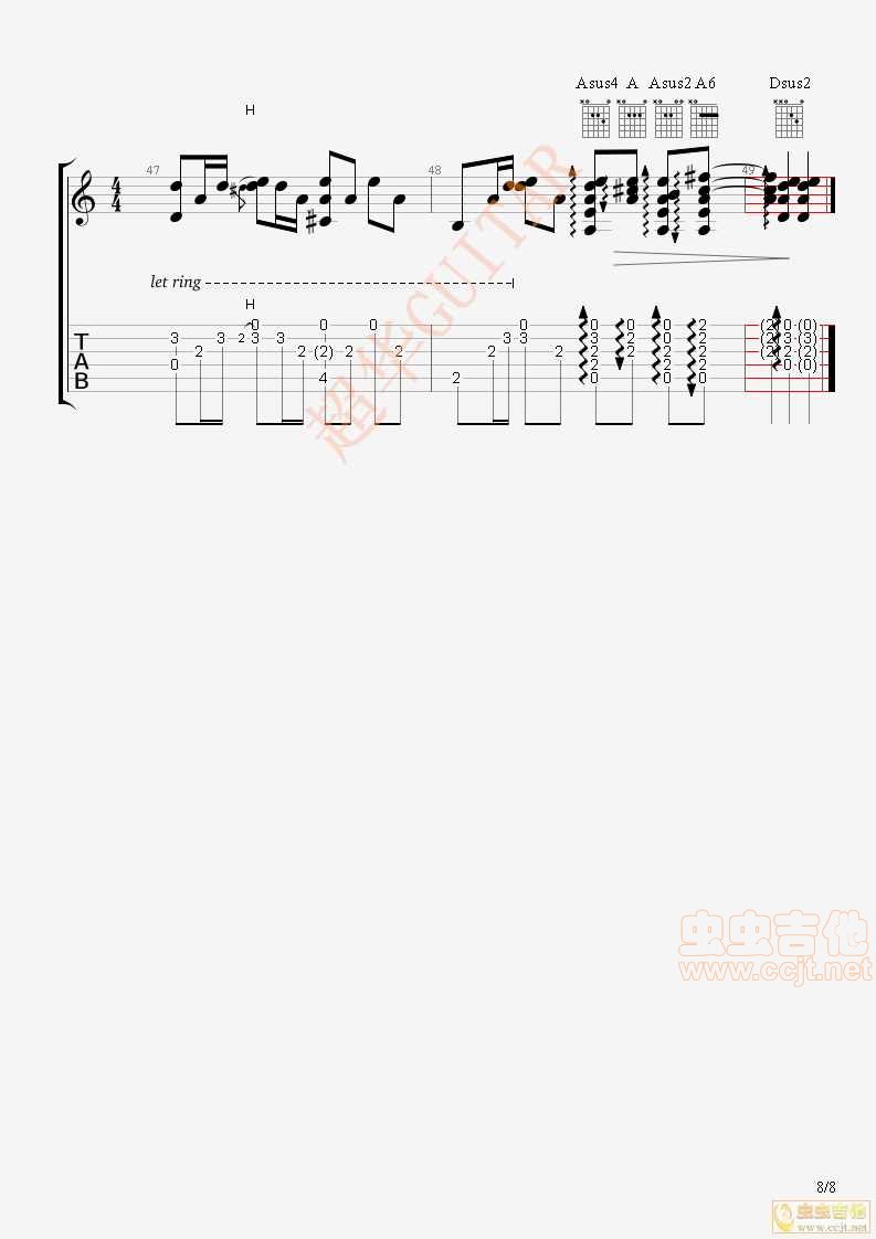 以后要做的事 【超华GUITAR】编配|吉他谱|图片谱|高清|林俊杰1
