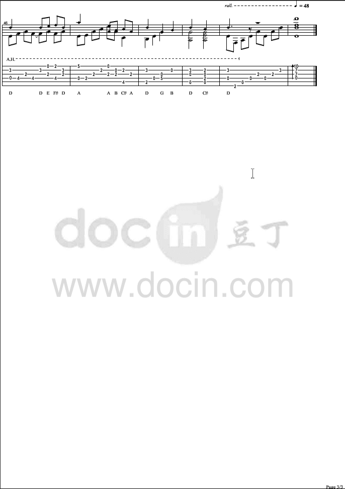 Sundial Dreams指弹谱 C调六线谱-Kevin Kern1