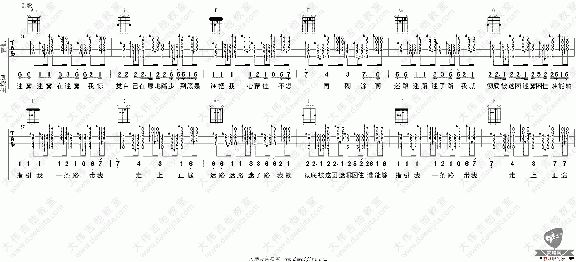 被驯服的象吉他谱 蔡健雅 弹唱教学视频4