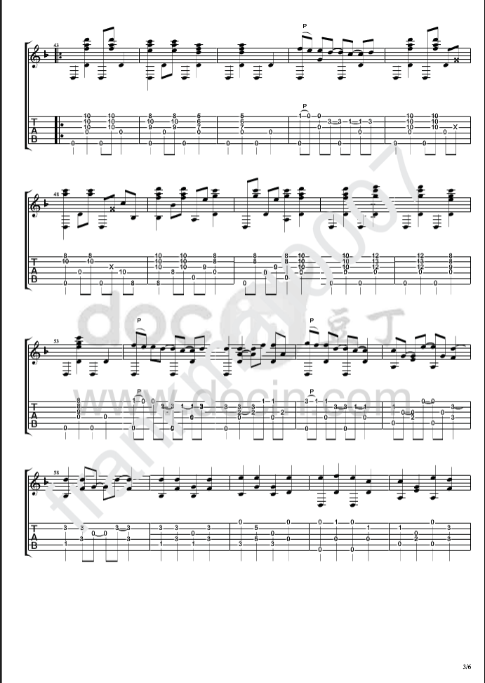 common ground吉他指弹谱 精选原版_豆丁网编配_Andy McKee3
