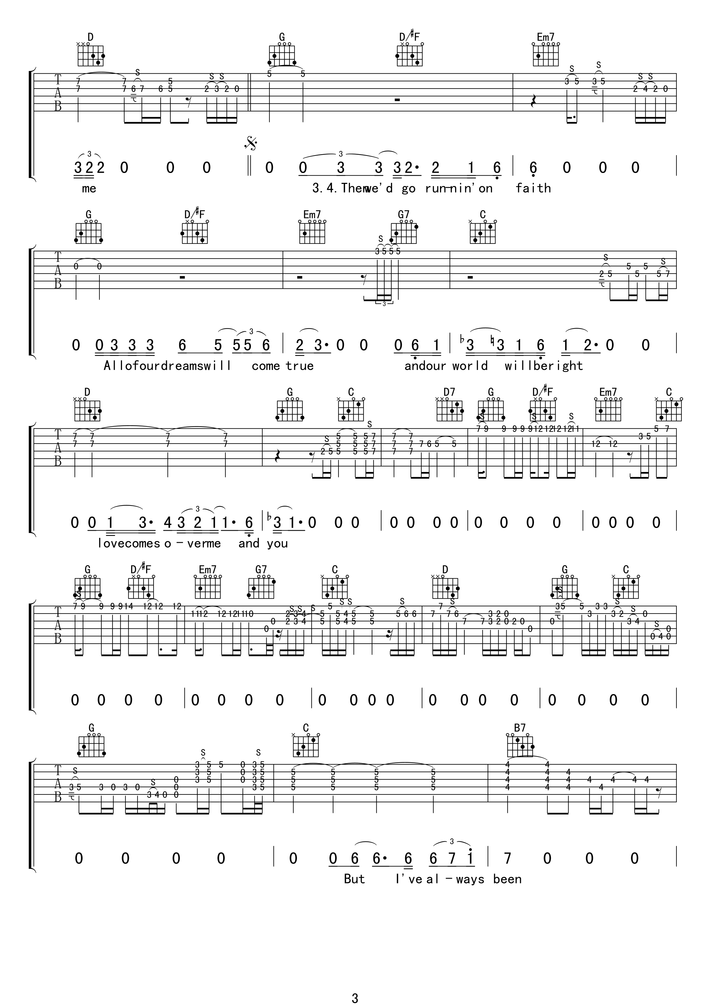 running on faith吉他谱 G调精选版-17吉他编配-Eric Clapton1