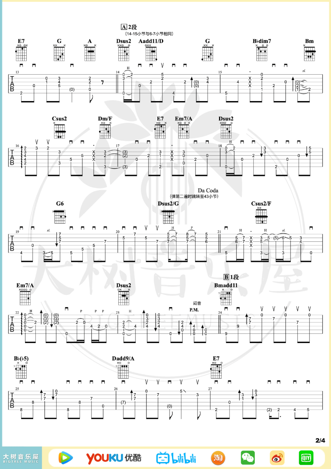 Angelina指弹吉他谱_Tommy Emmanuel_吉他独奏六线谱2