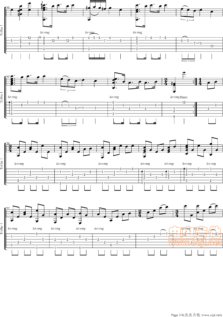 十一月的一天|吉他谱|图片谱|高清|世界名曲1